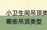 小卫生间吊顶类型有哪些 小卫生间有哪些吊顶类型