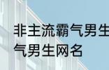 非主流霸气男生网名 好听的非主流霸气男生网名