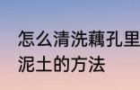 怎么清洗藕孔里面的泥 清洗藕孔里的泥土的方法