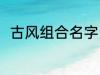 古风组合名字 古风组合名字有哪些