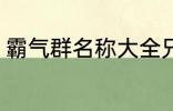 霸气群名称大全兄弟 霸气搞笑群昵称